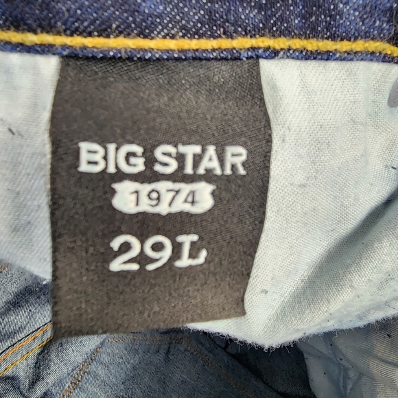 Big Star Remy Boot Jeans Womens Irregular Size 29L Low Rise Denim (29x32) - Picture 12 of 12